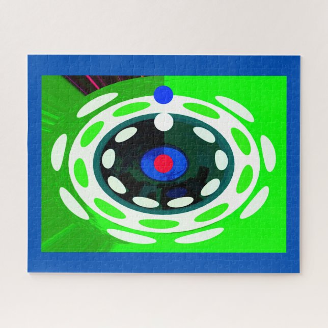 Target abstract digital art jigsaw puzzle (Horizontal)