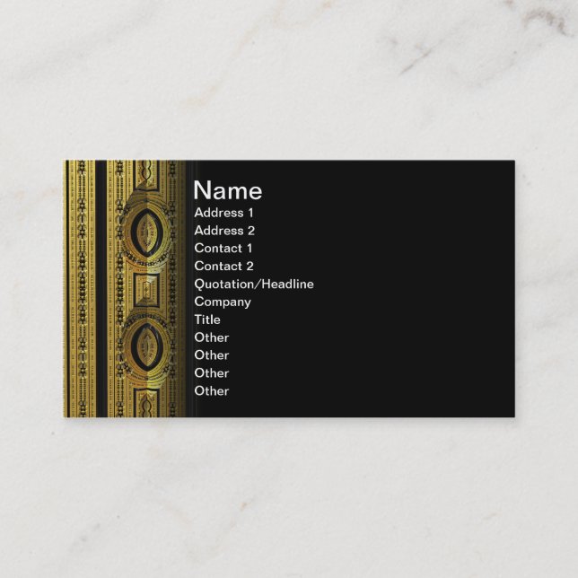 Target Abstrct 3D fractal Business Card (Front)