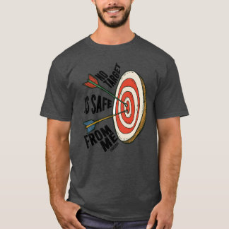 Target arrow and bow sports shooter friends vintag T-Shirt