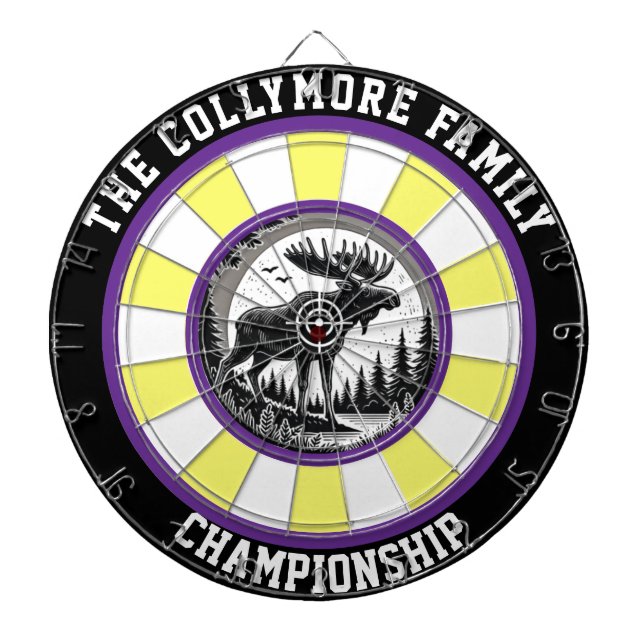 Target Art of Moose Forest Dartboard (Front)