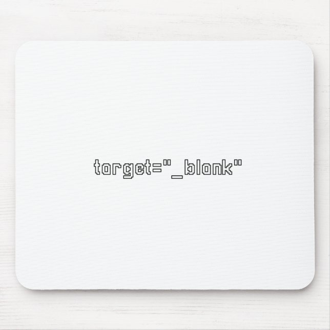 target="_blank" Programmer Mouse Pad (Front)