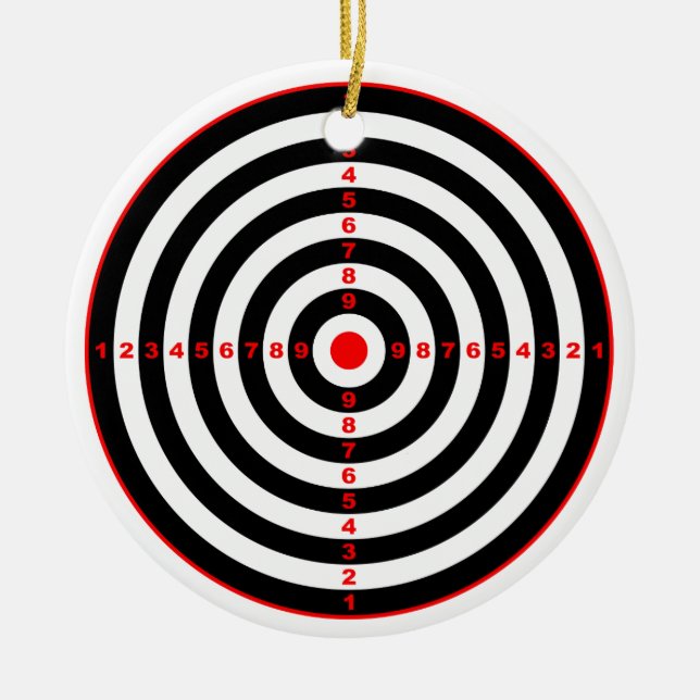 Target Ceramic Tree Decoration (Front)