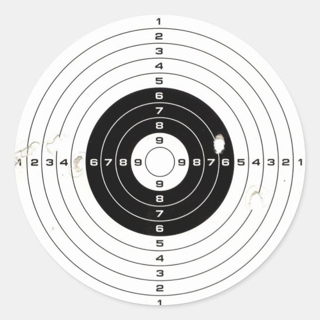 Target Classic Round Sticker (Front)