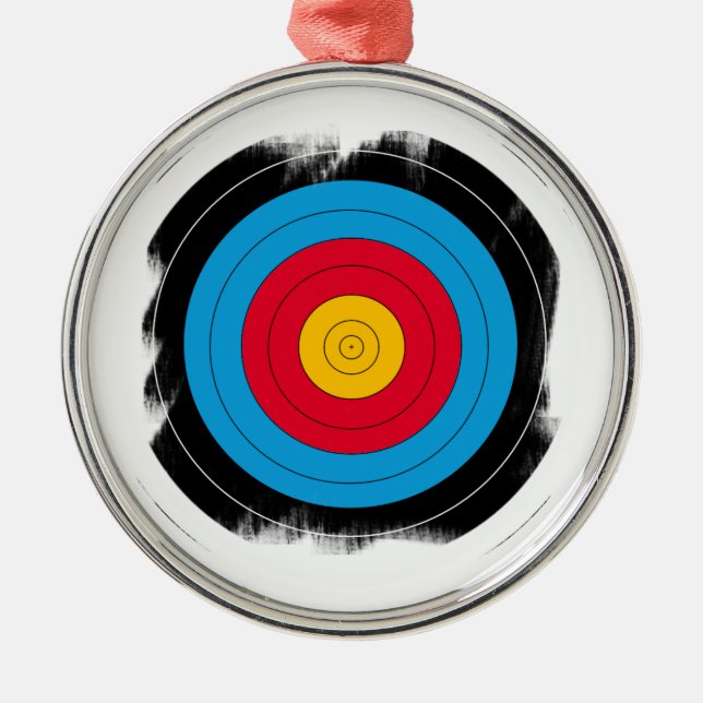 Target Face Metal Tree Decoration (Front)