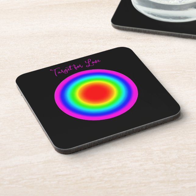 Target for Love – Pride Art Coaster (Left Side)