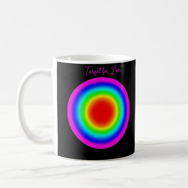 Target for Love – Pride Art Coffee Mug (Left)