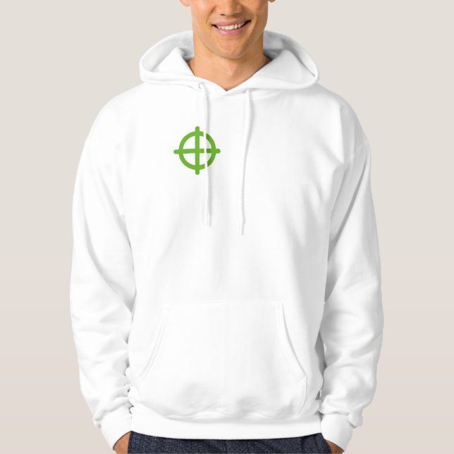 Target Here – Bullseye Design Hoodie (Front)