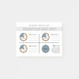 Target Hour Focus Set Post-it Notes