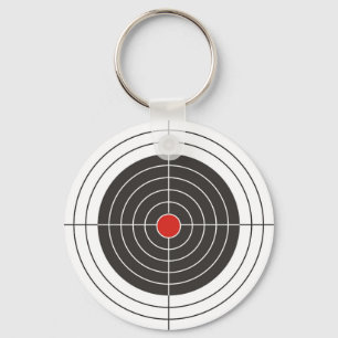 Target shooting for gun, rifle or firearm shooter key ring