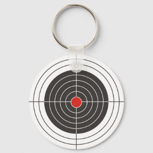 Target shooting for gun, rifle or firearm shooter key ring