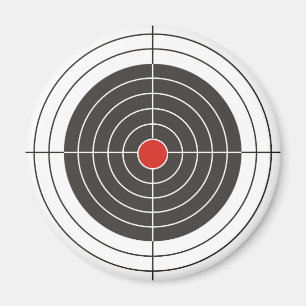 Target shooting for gun, rifle or firearm shooter magnet