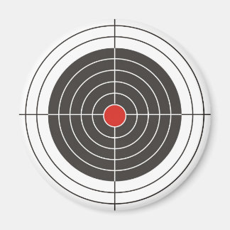 Target shooting for gun, rifle or firearm shooter magnet