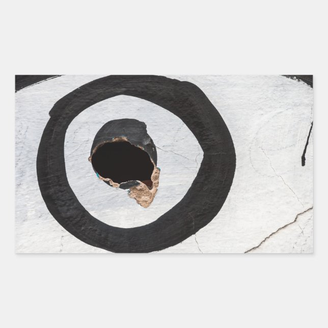 target tears up rectangular sticker (Front)