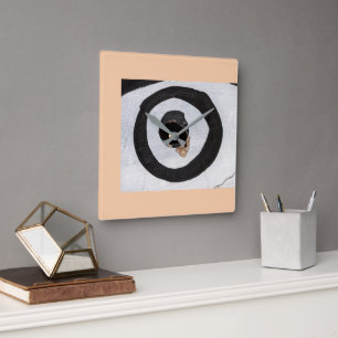 target tears up square wall clock