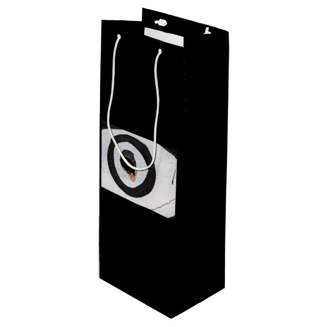 target tears up wine gift bag (Front Angled)