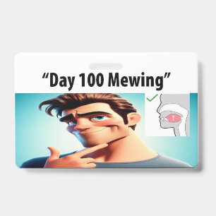 Targeta Mewing ID Badge