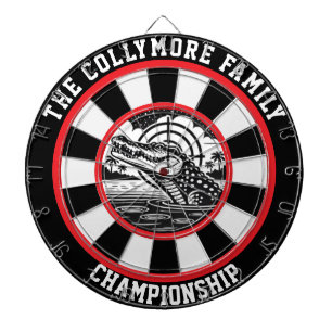 Targeted Crocodile Lake Design Dartboard