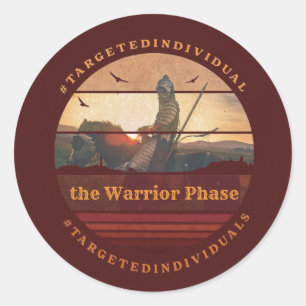 Targeted Individuals Awareness Knight Horseback Classic Round Sticker