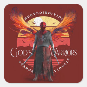 Targeted Individuals Knight Warrior Square Sticker