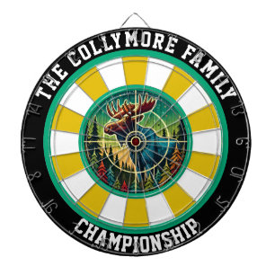 Targeted Moose in Forest Design Dartboard