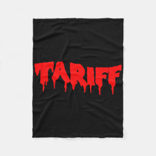 Tariff Costume Funny Sarcastic 2025 Trend Trendy Fleece Blanket
