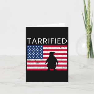 Tariff Trade Anti Republican Conservative Penguin Card