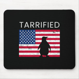 Tariff Trade Anti Republican Conservative Penguin Mouse Pad