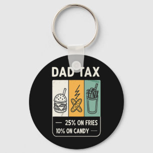 Tariffed Design Tariff Daddy Trump Funny Father's Key Ring