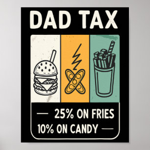 Tariffed Design Tariff Daddy Trump Funny Father's Poster