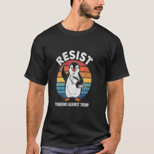 Tariffs on Penguins Flippers Up Funny Penguin Resi T-Shirt