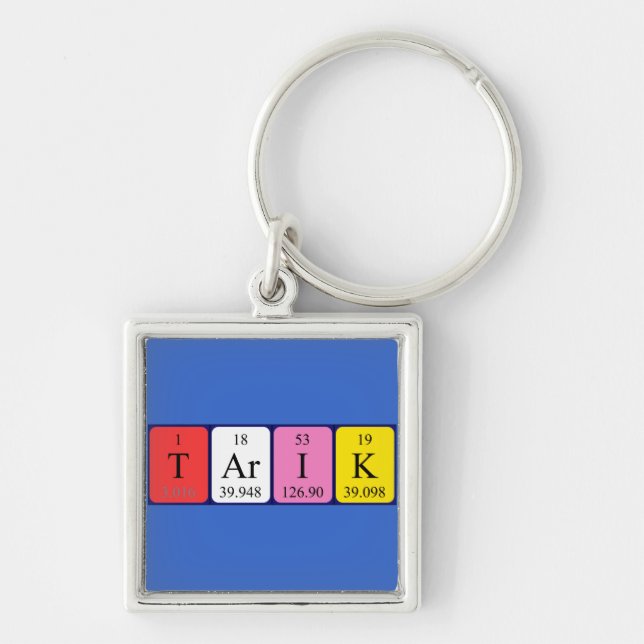 Tarik periodic table name keyring (Front)