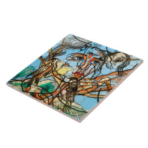 Tarin, Infinity Dots by After Francis Picabia Ceramic Tile