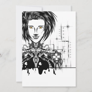 Tarjeta de agradecimiento plana thank you card