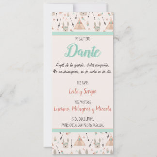 Tarjeta de Bautizo, Nacimiento Holiday Card