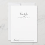 Tarjeta de Consejos Boda Española Advice Card<br><div class="desc">Esta tarjeta de consejos boda española es perfecta para una boda moderna. El diseño, sencillo y elegante, presenta una tipografía clásica y linda en blanco y negro. Estas tarjetas son perfectas para una boda, una ducha nupcial, una ducha de bebé, una fiesta de graduación y más. Personalice las tarjetas con...</div>