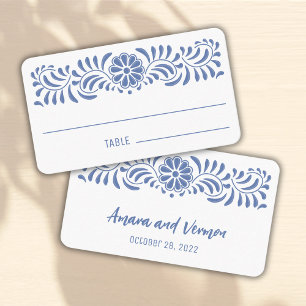 Tarjeta De Mesa Estilo talavero mexicano Place Card