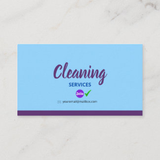 Tarjeta De Presentación Cleaning_Bubble Business C Calling Card