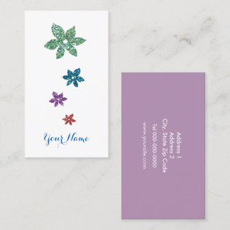 Tarjeta de Presentación Personalizable -Floral 011 Business Card