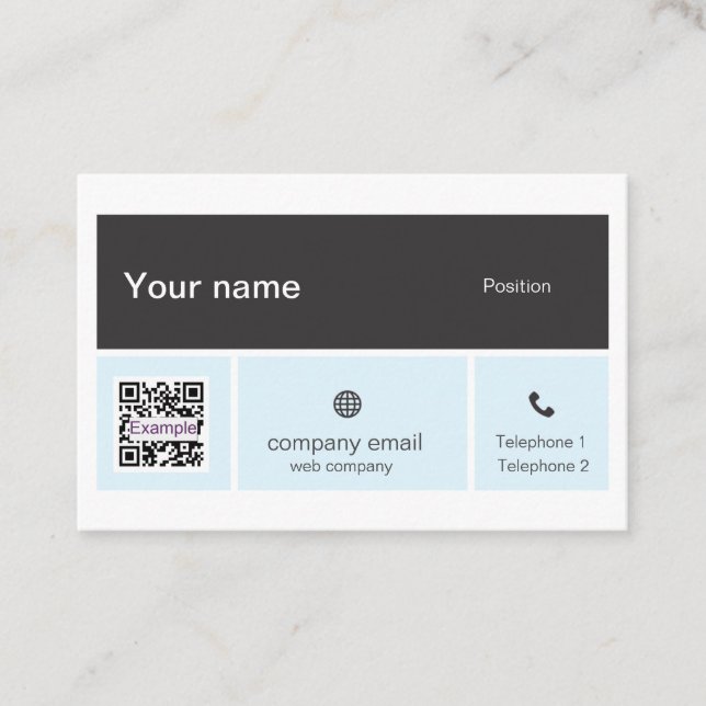 Tarjeta de visita business card (Front)