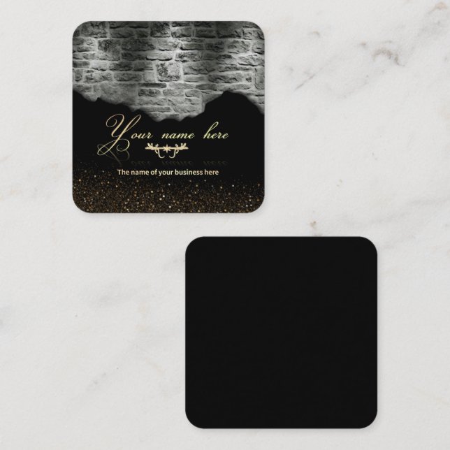 TARJETA DE VISITA construcción Square Business Card (Front/Back)