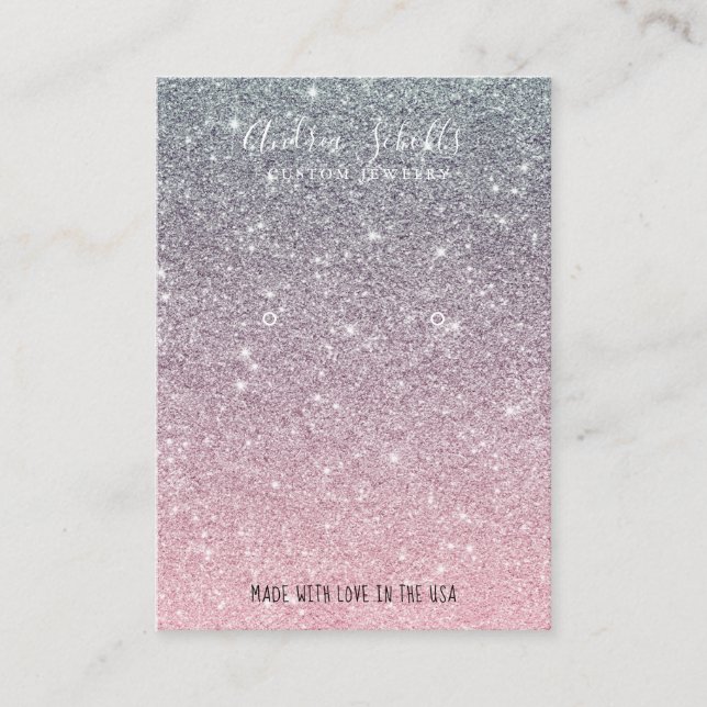 Tarjeta De Visita  Elegant Glitter Glitter Modern  Business Card (Front)