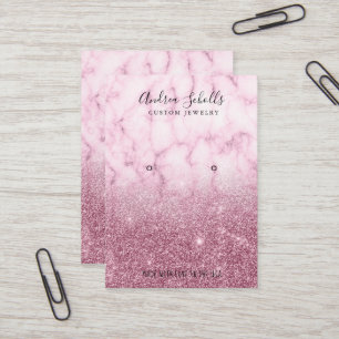 Tarjeta De Visita Elegant Gold Glitter Marble Mod Business Card