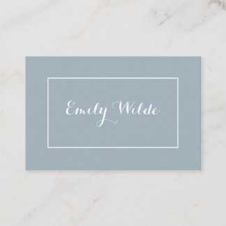 Tarjeta de visita Modern Blue White BusinessCard Business Card