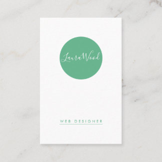 Tarjeta de visita Vertical Circle Business Card