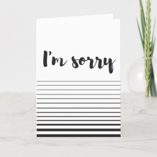 Tarjeta "I'm sorry" Card