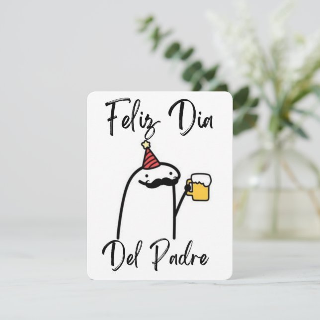 Tarjeta para el dia del padre ( 1 solo lado) (Standing Front)