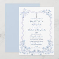  Tarjeta Personalizada Bautizo Niña  