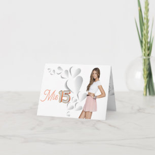 Tarjeta plegable mis 15 digital invitation