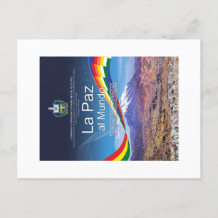 Tarjeta Posta La Paz al mundo Holiday Postcard