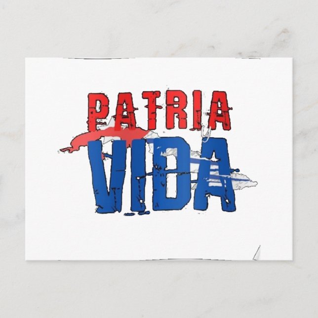 Tarjeta postal Patria y vida Postcard (Front)